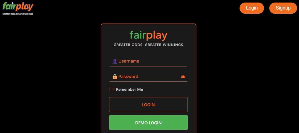 Fairplay Login